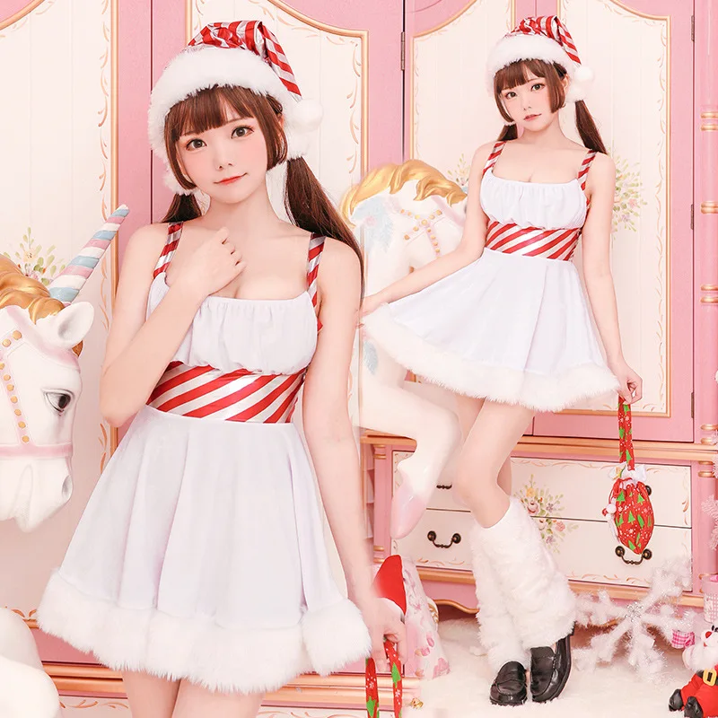 Ropa navideña de Papá Noel, disfraces de mujer, disfraces de escenario japonés, disfraces de muñeco de nieve, disfraces sexys de Navidad