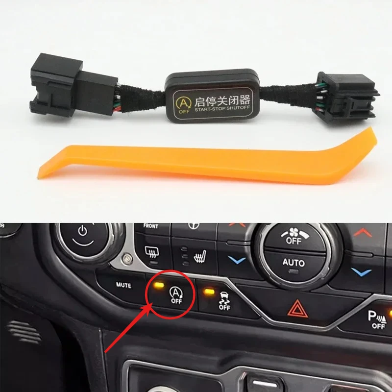 

Auto Stop Start System Canceller Off Device Closer Control Plug Disable Cable For Jeep Wrangler JL 2018-2025 Gladiator JT 20-25