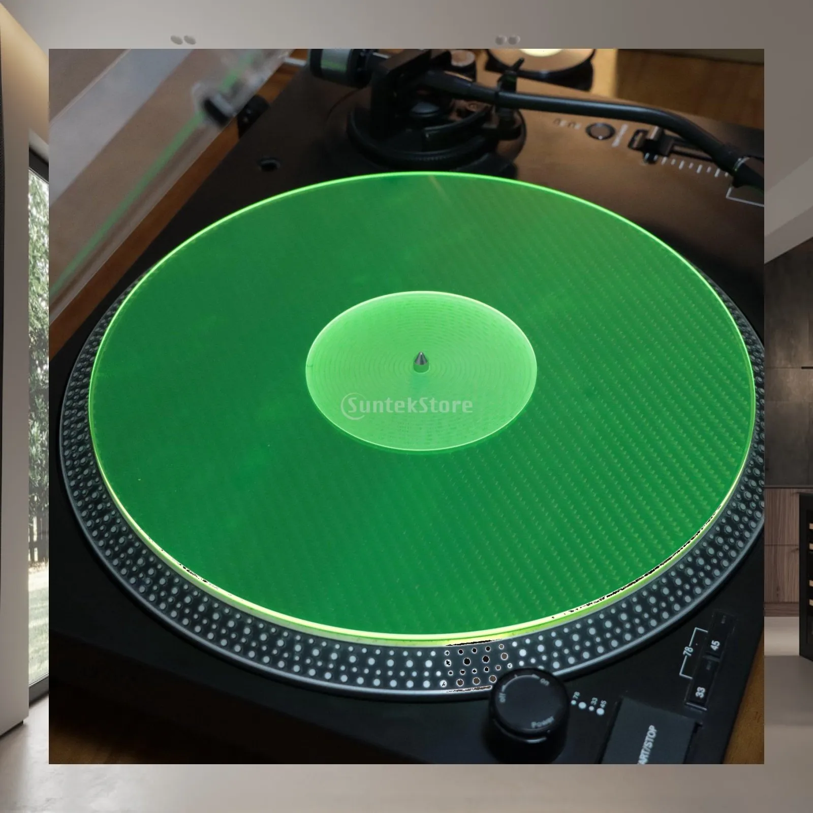 Acrylic Turntable Mat for Vinyl Record Player Anti Static Slipmat Hi Fi Audio Accessory 12 Inch