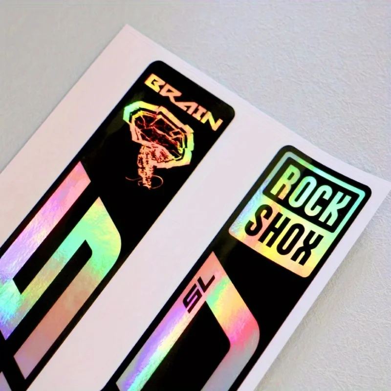 

Set of 2 ROCKSHOX SID Mountain Bike Front Fork Stickers, Waterproof Vinyl Decal for Bicycle Body & Fork Decoration