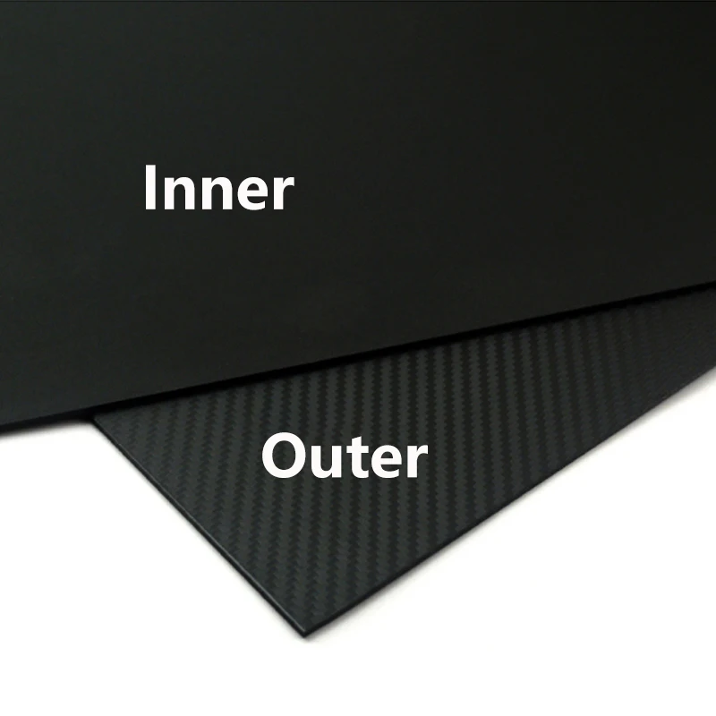 10 أحجام من ألياف الكربون غير اللامعة من نسيج قطني طويل KYDEX لوح حراري من البلاستيك الحراري K لوحة مادة غمد سكين مصنوعة يدويًا