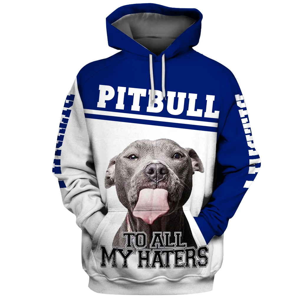 Animal Pitbull Dog 3D Full Printed Unisex Deluxe Hoodie Men Sweatshirt Streetwear Zip Pullover Casual Jacket Tracksuit-9932