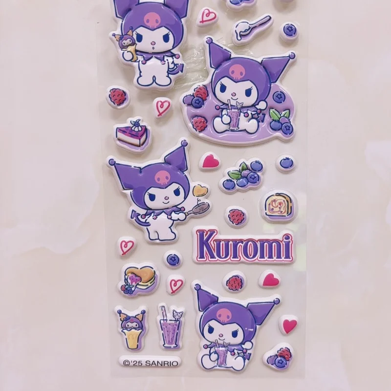 Cute Cinnamoroll Bubble Sticker Cartoon Anime Kulomi Dimensional Sticker Notebook Phone Case Decoration Student Reward Sticker