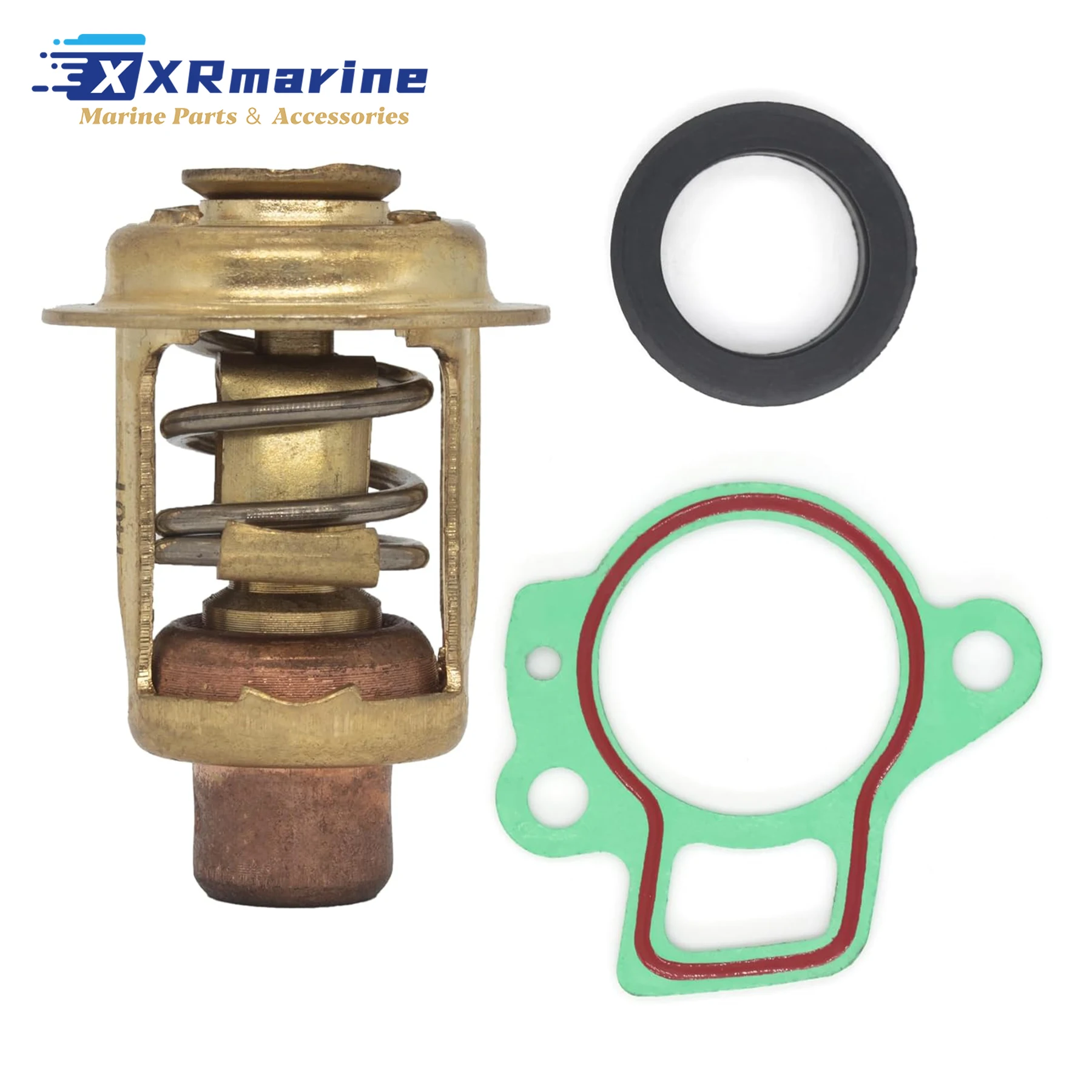 

130°F / 54°C Thermostat Kit W/ Gasket Fits for Mercury Marine Outboard Motor Replaces 855676003 825212T02 855676A1 825212