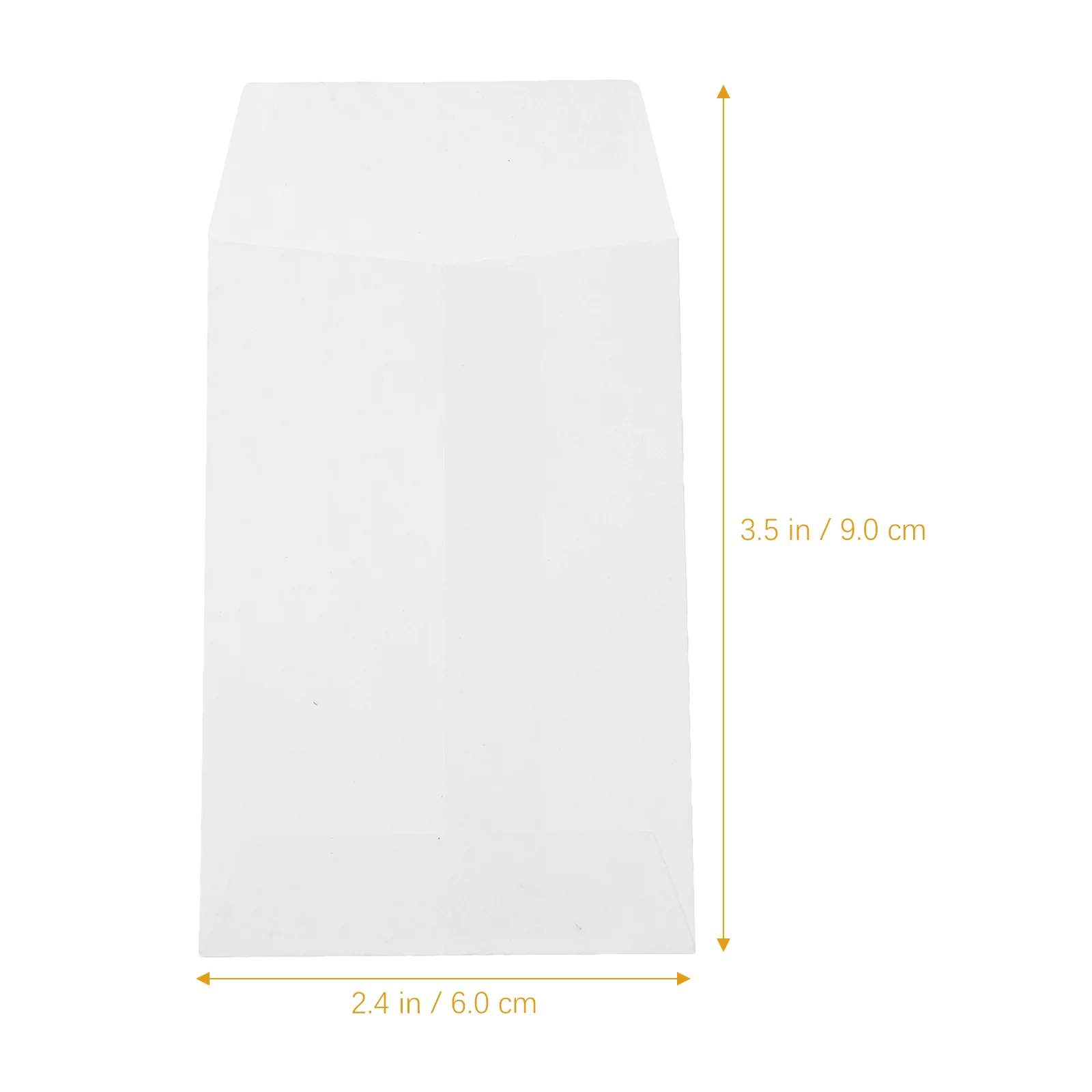 100 Pcs 100pcs Saliva Glue Envelope Blank Small Seed Bag Chinese Style (white) Clear Money Envelopes for Cash Key Gift