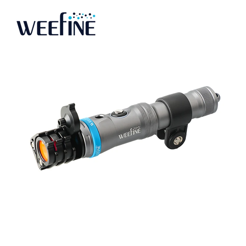 Weefine WF095 (WF079 Smart Focus 1200-Lumen Flashlight & WFA61 Snoot Lens & WFA62 Multi-Color Filter) Underwater Photography