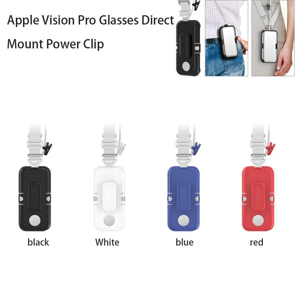 

Держатель для аккумулятора Apple Vision Pro, внешний защитный чехол, прямая установка, зажим питания, вращение на 360 °, портативный зажим, аксессуары виртуальной реальности