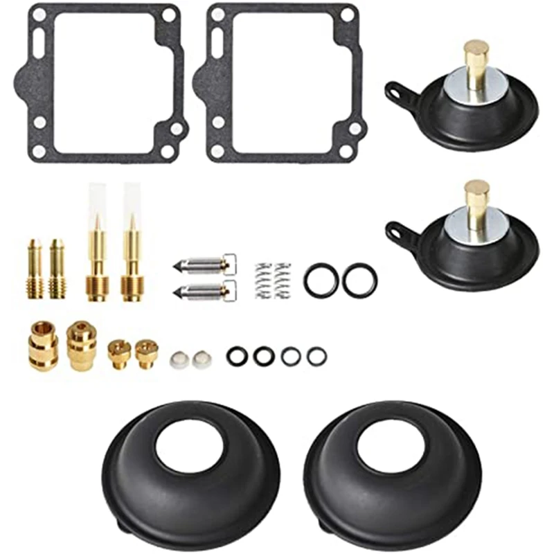 Carburetor Diaphragm Vacuum Repair Rebuild Kit Replacement For Yamaha Virago XV 750 1988-1997