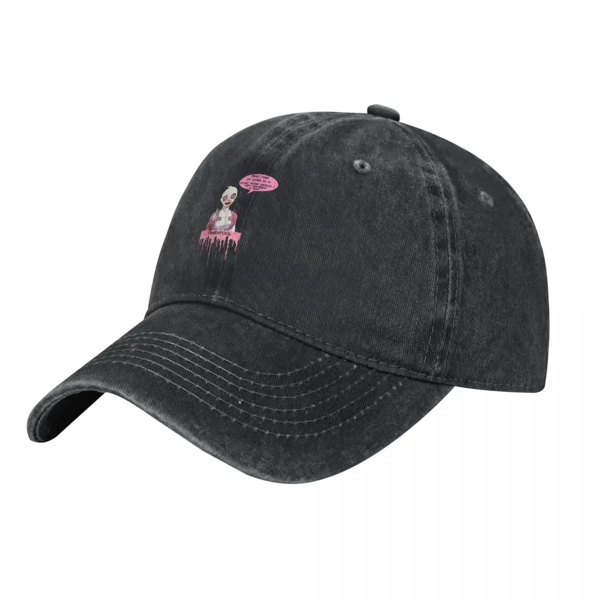 First Rule - Dripping Pink Baseball Cap Men Hats Women Visor Protection Snapback Marvel Gwenpool Caps