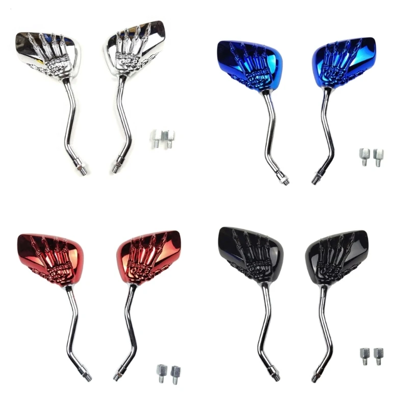 

Skeleton Hand Adjustable Scooters Rear View Motorbike Accessories Dropship