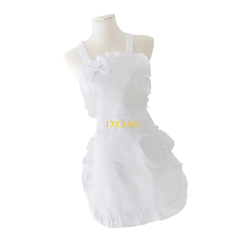 DXAA نساء المطبخ ساحة مع جيب خادمة خادمة ساحة المطبخ المسمار المئزر مع حزام الخصر القابل للتعديل لطهي الخبز