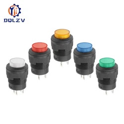 Self-lockin 16MM Latching/Momentary Push Button Switch With 5Color LED lighting 4Pin R16-503/AD R16-503/BD