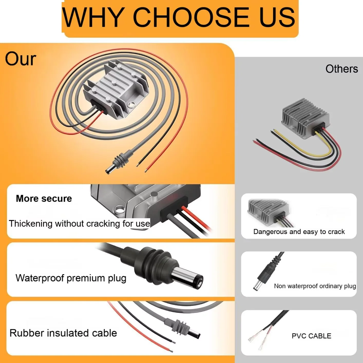12V to 30V 3.5A 105W Power Supply 12V to 30V Booster with DC power cord Starlink Mini Step Up Power Cord DC-DC Step-up Module