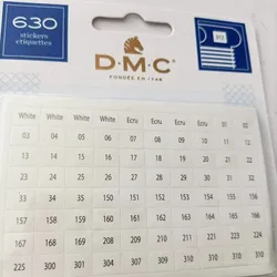 oneroom DMC Colour Number Stickers Rectangl approx 17x6mm, Diamond Painting for pfaff juki brother tajima singer 6th