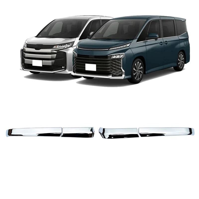 4Pcs ABS Chrome Side Rearview Mirror Strip Cover Trims Sticker For Toyota Noah Voxy 90 Series 2022