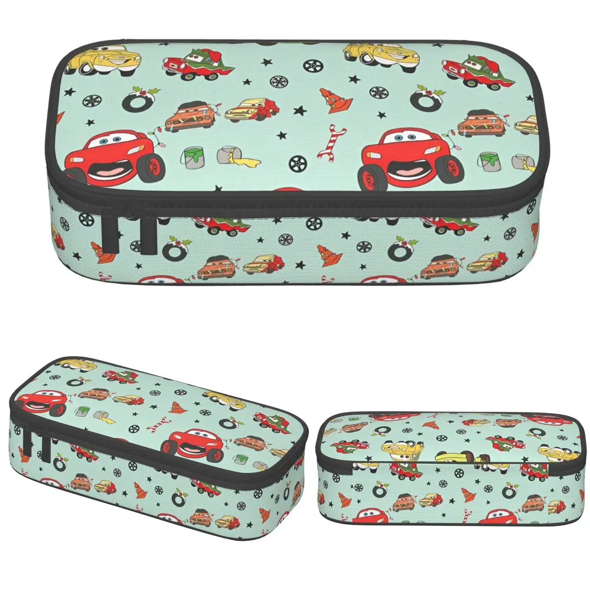 

Cute Lightning McQueen Cars Pencil Case Pencil Pouch Pen Holder for Student Big Capacity Bag Office Zipper Stationery