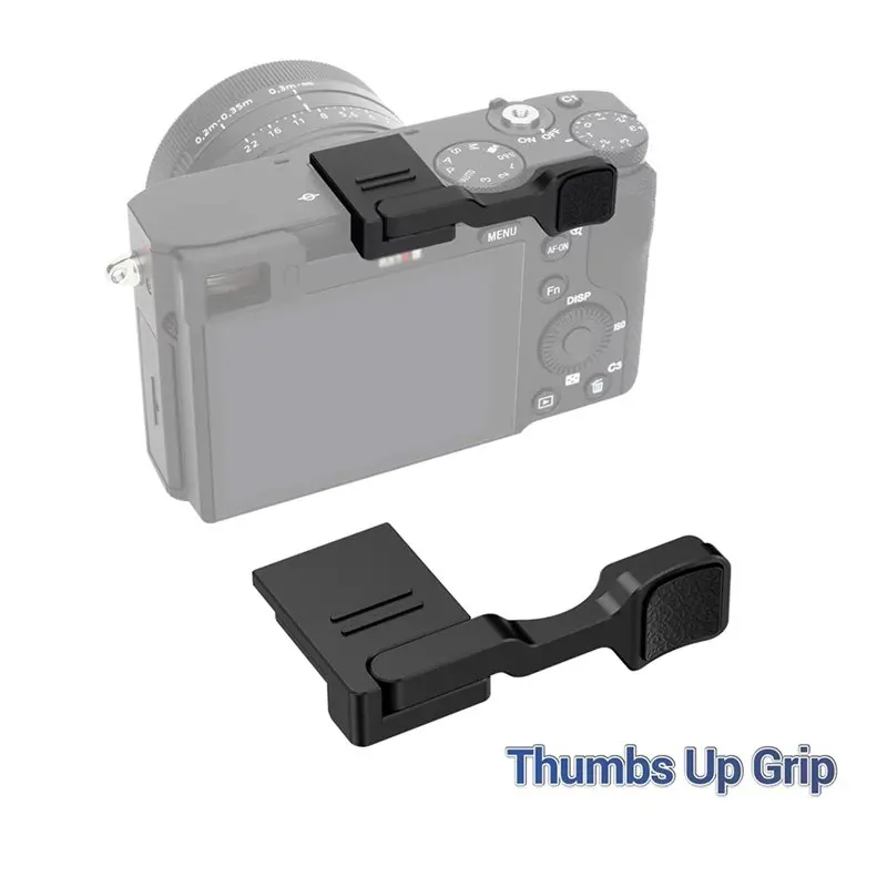 A92Z Foldable Hot Shoe Thumb Rest Grip Metal Thumb Up Design For Sony RX1R III RX1RIII RX1R3 DSC-RX1RM3 Cameras