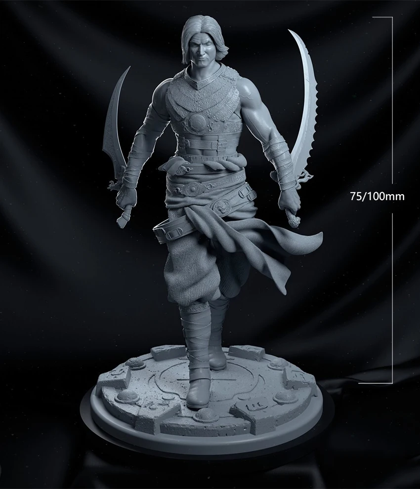 1/24 75mm 1/18 100mm Resin Model Kits Persia Prince Warrior Figure Unpainted No Color RW-565