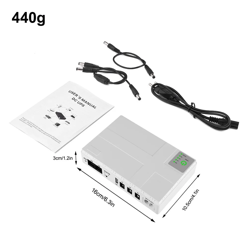 Imagem -06 - Fonte de Alimentação Ininterrupta para Roteador Wifi Mini Rota Portátil Ups Grande Capacidade Adaptador de Energia em Espera Plug ue 5v24v 8800mah