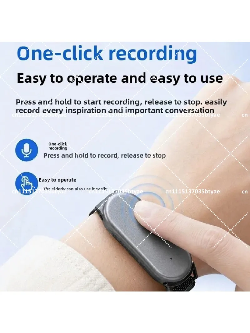 Plaud Note AI Wearable Text Recorder – Mini Smart Pin & Bracelet for Voice Recording with GPT-4o
