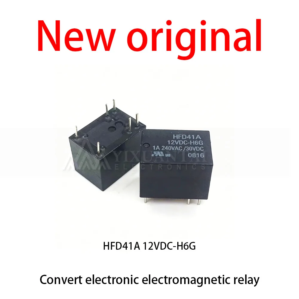 10 Pcs/Lot New original  HFD41A 12VDC-H6G Electronic electromagnetic relay