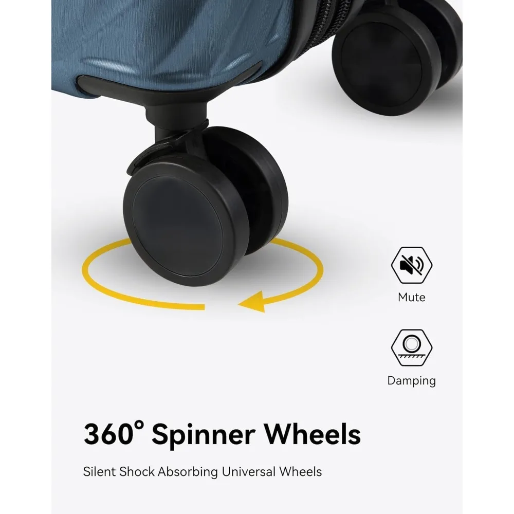 Expandable Hard Shell Spinner Luggage, 28 Inch Polycarbonate Suitcase for Checked Large Travel, Cherry Color Long-Lasting Durabl