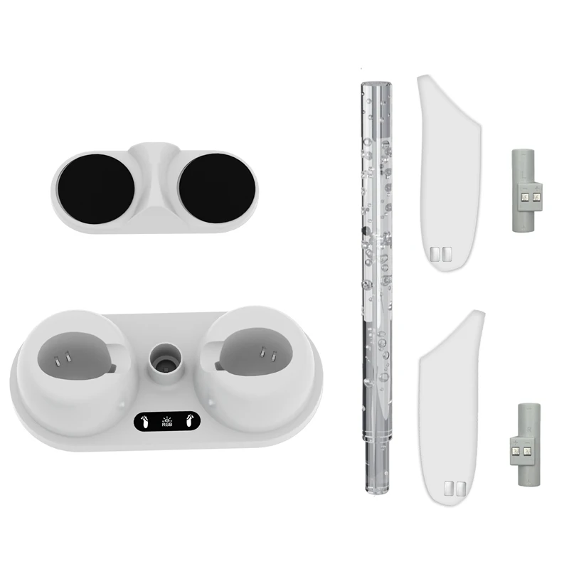 【STOCK】Charging Dock for Meta Quest 3 VR Headset Charging Stand Charger Station for Meta Quest 3 RGB Lights Storage Stand