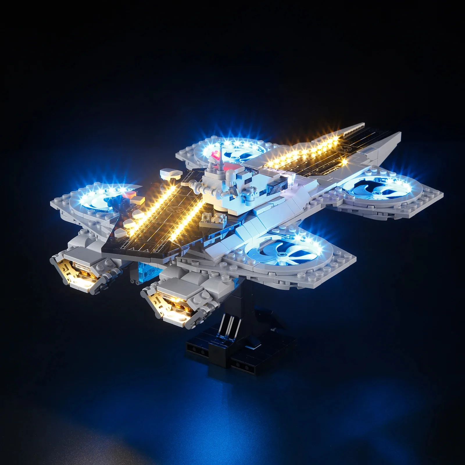 DIY LED Light Kit For LEGO 76295 The Helicarrier Building Block Set ( Only LED Light,Without Blocks Model)