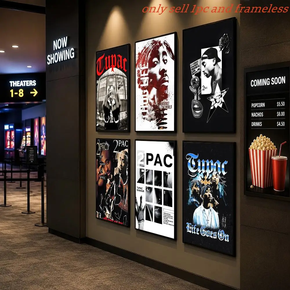 Rapper 2PAC T-Tupac ShakurS Poster Poster Painting Wall Art Pictures Living Room Home Decor