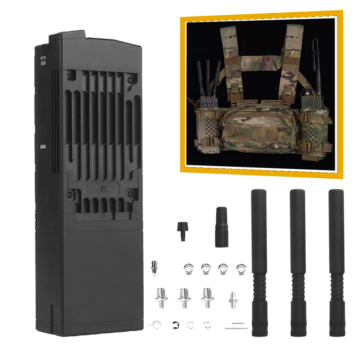 

Тактическая радиомодель MPU5, съемная рация для страйкбола, охоты, рации, сделай сам, ремонт, радио, чехол-пустышка, жилет MOLLE, аксессуары
