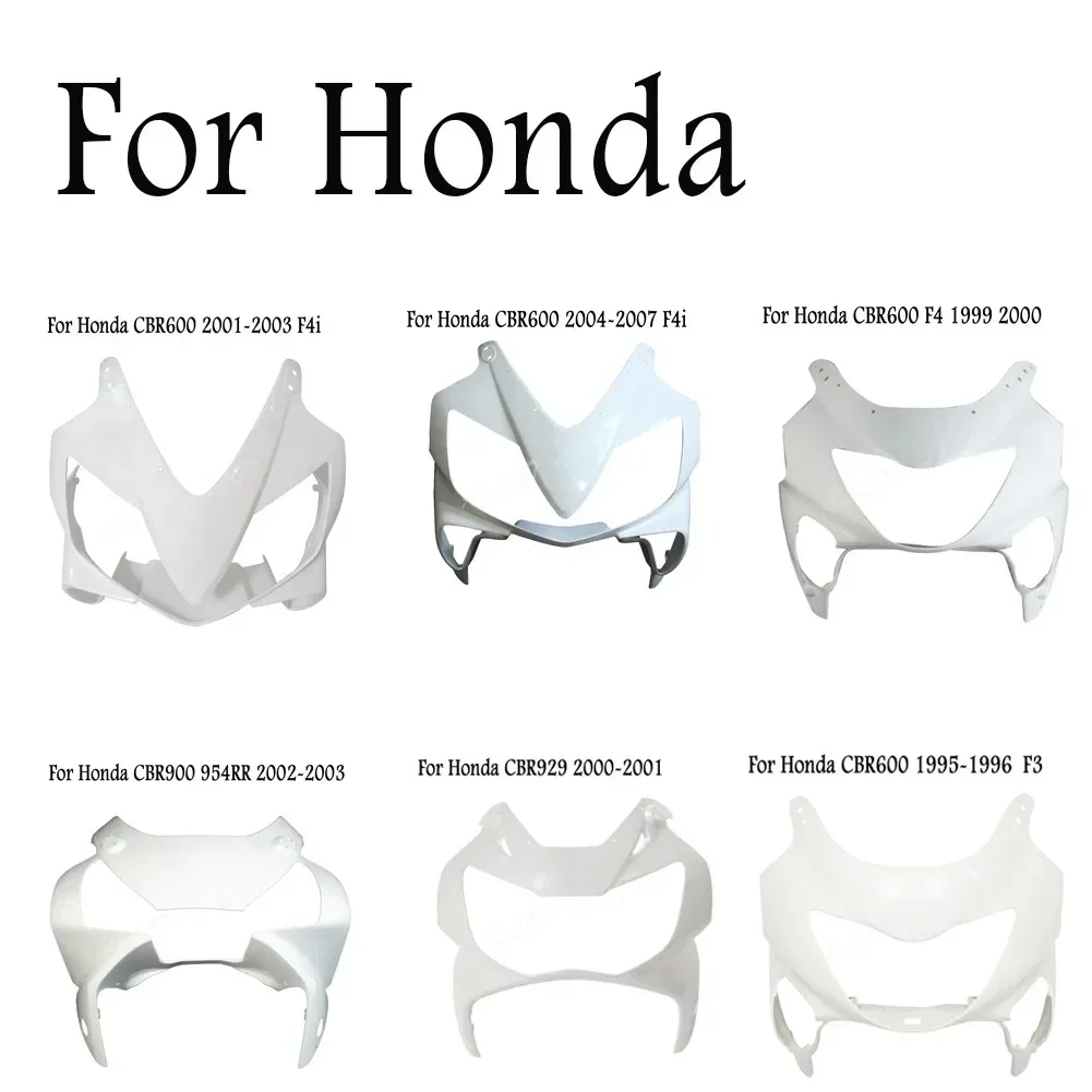 New Motorcycle Injection Moulding Unpainted Upper Front Cowl Nose Fairing For Honda CBR600 900 954 929 F3 F4