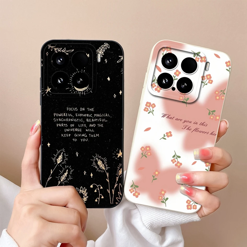 Cartoon Frog Phone Case For Xiaomi 15 Pro HuaHua Panda Pattern Liquid Silicone Super Shockproof Covers For Xiaomi15 Bumper Coque