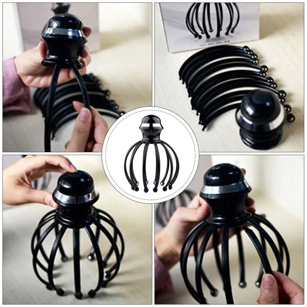 

1 шт., массажный коготь для головы, ручной электрический массажер для кожи головы, стальной шар, снятие стресса, инструмент для расслабления, массажный коготь для головы