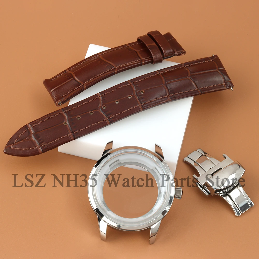 

40 мм арочный стеклянный корпус для часов для коктейльного времени NH35 NH36 NH38 подходит для 35 мм циферблат, модифицированные сменные аксессуары