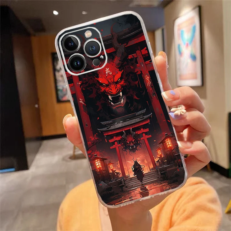 

Phone Case For iphone 17 Pro Max Air 16 15 14 13 Pro Max 15 16 Pro 15Plus Japan The samurai Ninja