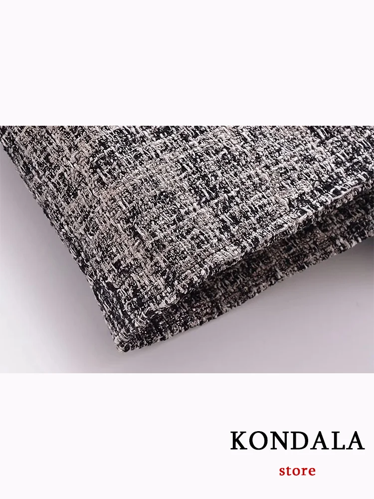 KONDALA Vintage Casual Chic Plaid donna pantaloncini gonna cerniera gonna a vita alta nuova moda 2024 autunno eleganti pantaloncini femminili