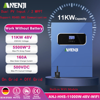 11KW 6.2KW 4KW Hybrid Solar Inverter Pure Sine Off Grid Tie Inverter 48V 24V 230VDC Built-in 160A 120A 100A MPPT Solar Charger