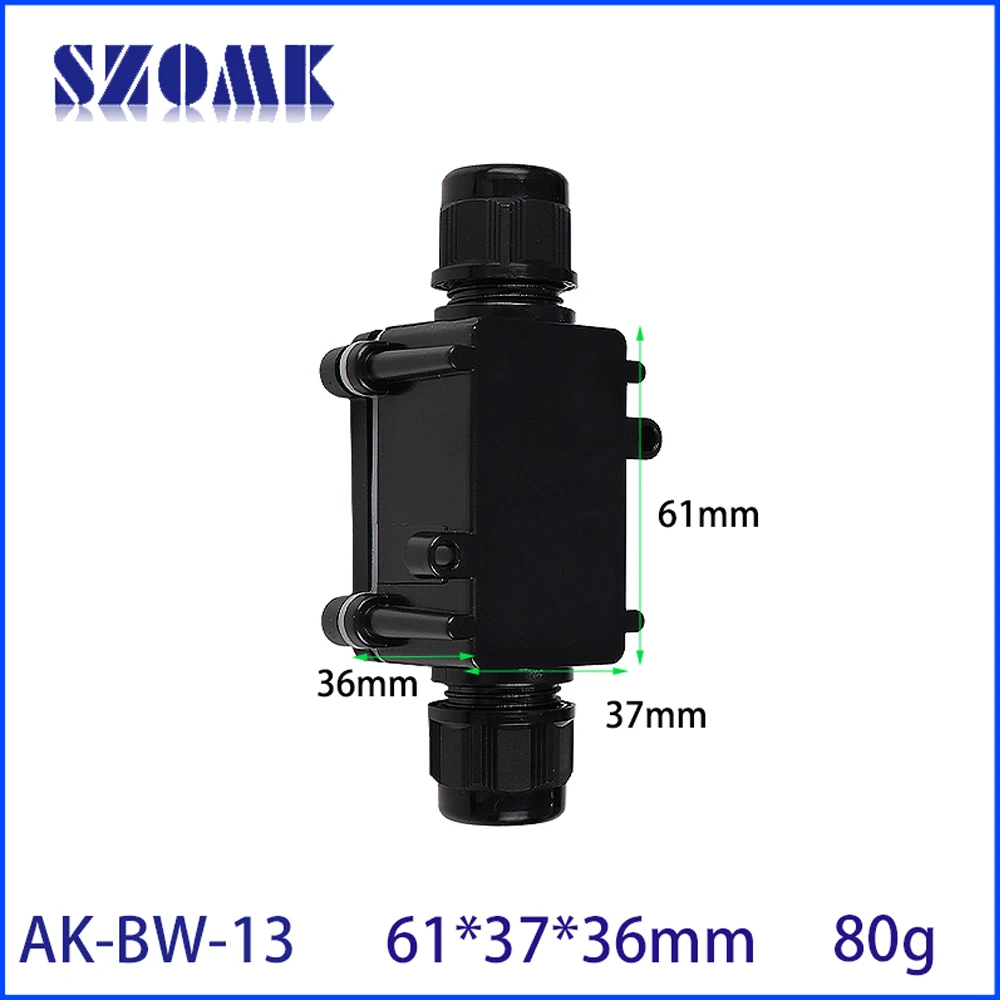 2 Terminal Block Waterproof Outdoor External Joint Junction Ip68 Enclosure Electrical Underground Cable Wire Power Connector Box