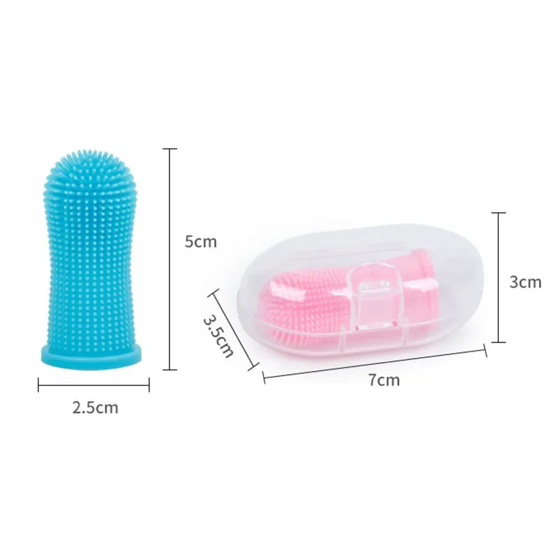 1pc Baby Finger Cover Toothbrush for Children Infant Tongue Mouth Clean Brush Finger Sleeve Baby Decoduous Tooth Brush