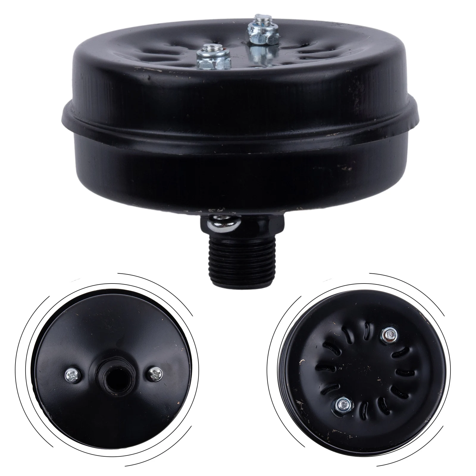 Home Filter Silencer Easy To Install Air Compressor Direct Connection Iron Reliable 1pcs Practical Replaceable