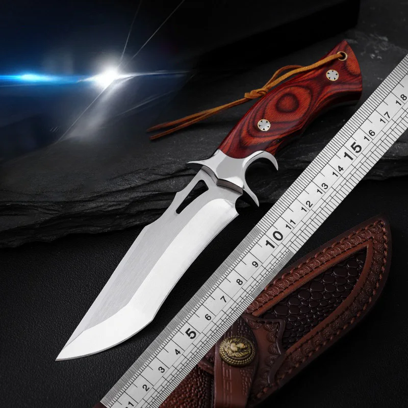 High hardness outdoor cutting knife, EDC convenient fixed blade, camping multi-purpose survival knife and hunting knife