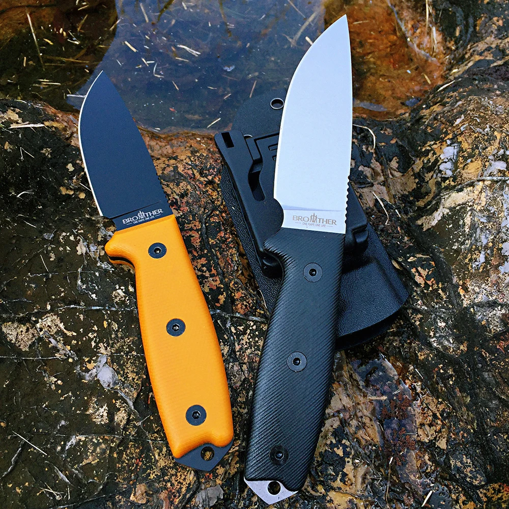 [Minghong Brother F016 ] Fixed Blade Bushcraft Knife Full tang Hunting Straight Knives Camping tactical Survival Knife Tool