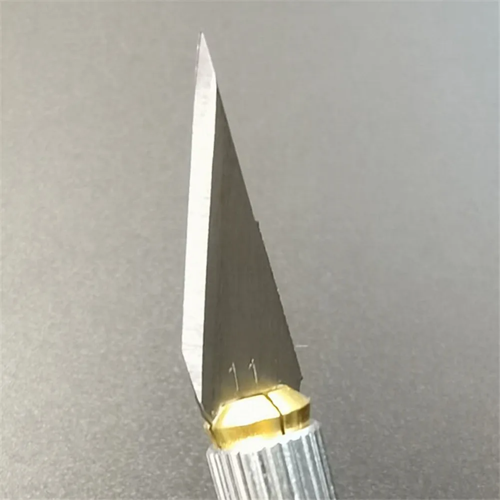 Cuchillas de grabado de acero inoxidable, accesorio para tallado de Metal y madera, para película de teléfono móvil, reemplazo, 100/50 piezas, n. ° 11