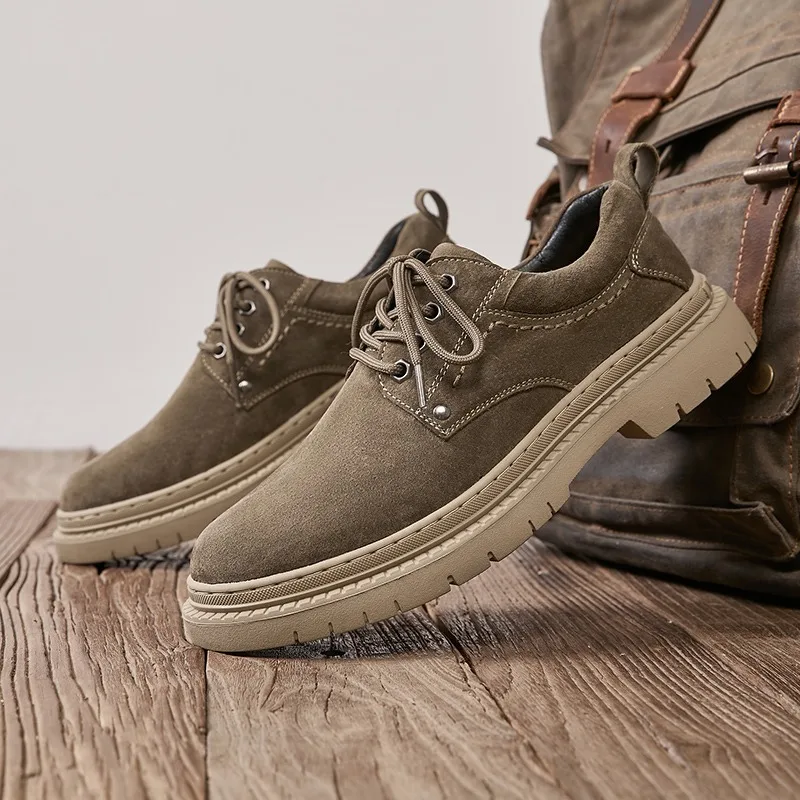 2026 New British Style Men Leather Casual Anti-slip Shoes Classic Outdoor Antiskid Walk Sneakers Oxford Shoes Thick Bottom Shoes - Image 3