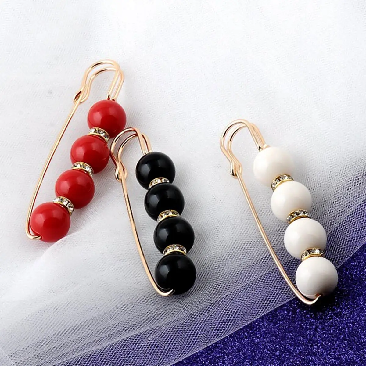 

Броши-булавки с кристаллами, акриловые бусины-разделители, посеребренные модные ювелирные подвески 8 см