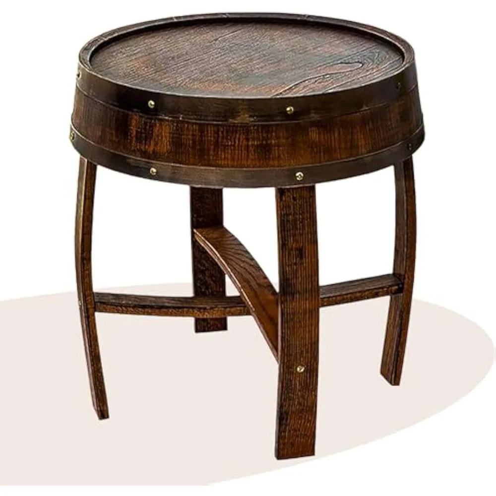 

Wine Barrel Table - A Blend of Style and Function, Whiskey Barrel End Table