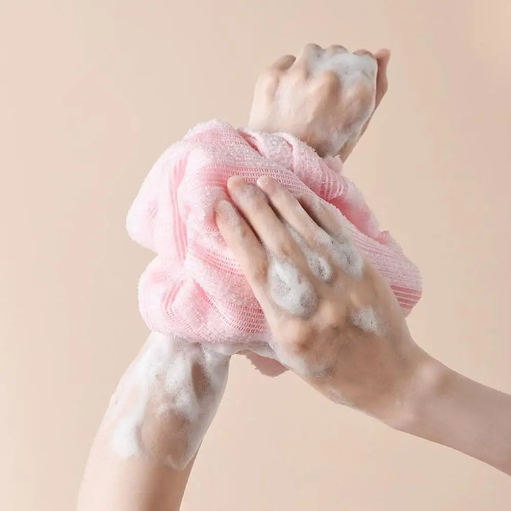 1pc Exfoliating Washcloth Back Scrubber for Shower Men Women Silver-ion Multi-Function Foam Bath Towel Long Exfoliating Tow R0G4