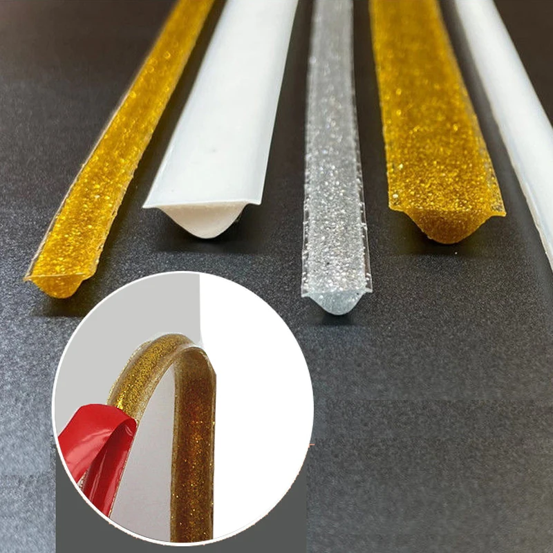 

5m Concave Line Self-adhesive Edge Strip Beautiful Seam Wall Corner Gap Decoration Strip Waterproof Sticker Mildewproof Gap Tape