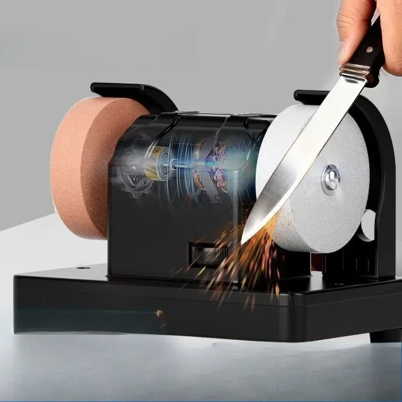 

Desktop Coarse and Fine Grinding Wheel Machine Cutting Polishing and Grinding Household Small Electric Knife Sharpening Tool