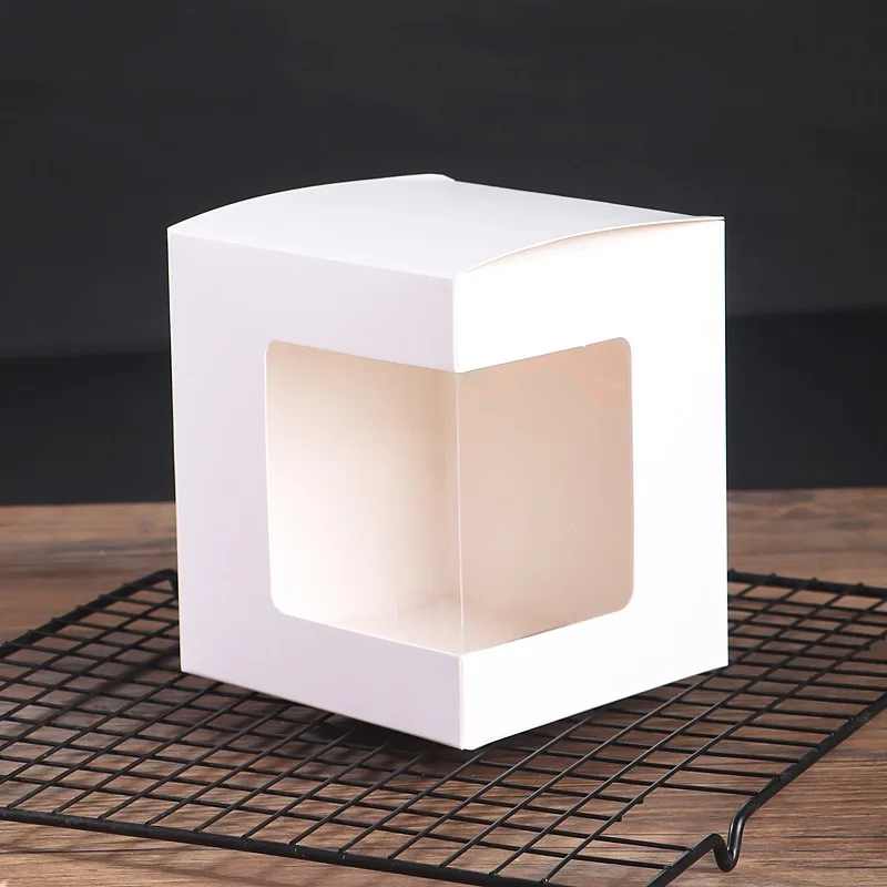

20/50pcs Transparent Window Gift Box For Wedding Birthday Party Cake Products Package Paper Box